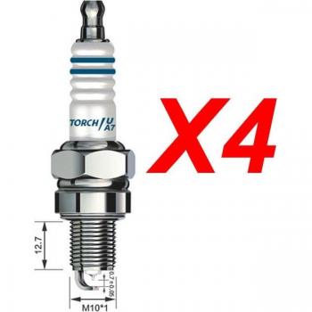 4pcs Iridium Spark Plug A7RIU for GY6 50cc-150cc Scooters