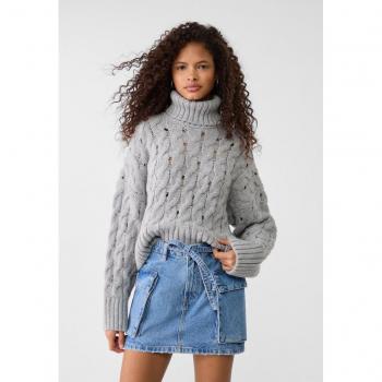Stradivarius Mini-Rock aus Jeansstoff 27