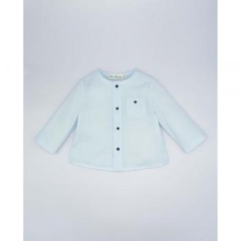 Camisa de algodón para bebé niño Fina Ejerique azul con rayas