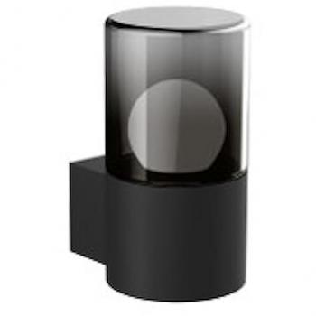 Applique murale moderne noire IP44 40W