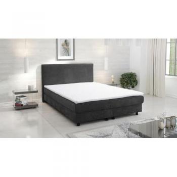 Boxspringbett Boxbett Glenn 2 Hotelbett 140x200 Bett Topper Cordstoff Graphite