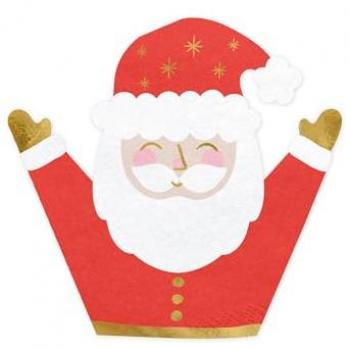 Weihnachtsservietten in Rot und Gold