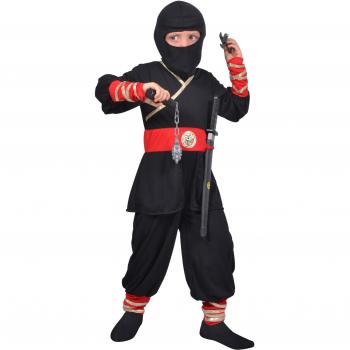 Déguisement Ninja Rouge César, Taille 8-10
