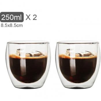 450Ml Dubbelwandige Glazen Whiskyglas