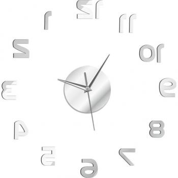 Grand Nombre Horloge Miroir