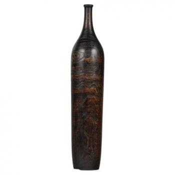 Vase design en bois de teck 59 cm