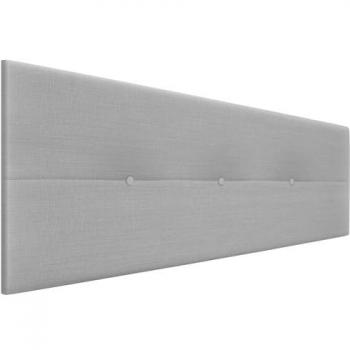 Cabezal Tapizado de Lino Natural con Botones y Patas de Madera 150x105cm