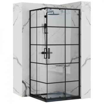 Mampara de ducha REA Concept 80x80 Black