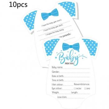 10 Pack Gender Neutral Baby Shower Advice and Prediction Cards