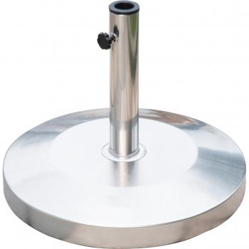 Base de Sombrilla de Jardín 25kg Soporte Acero Inoxidable