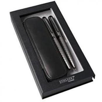 Pluma y Bolígrafo Eleganza Diamond Titan+ con Estuche de Regalo