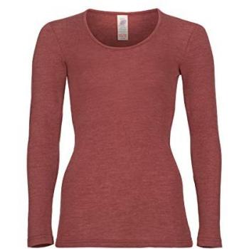 Hans Natur Damen Unterhemd L/S aus Wolle & Seide in Kupfer – 42/44