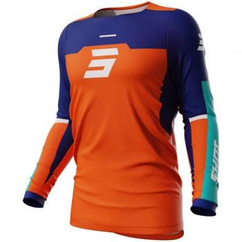 Shot Contact Iron Maglia Motocross 3XL Blu Arancione