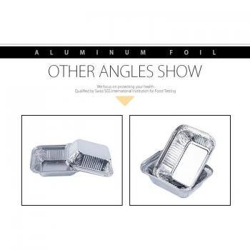 100pcs Aluminum Foil Take-Out Containers with Lids