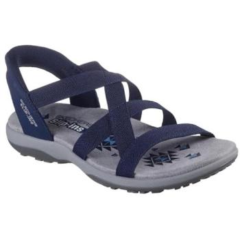 Skechers Reggae Slim Navy Slip‑In Sandals – Machine Washable, 6 (US)