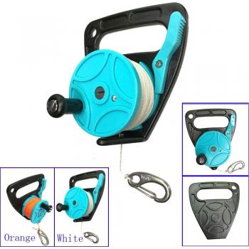 Scuba Diving 150ft Reel with Handle and 316 Stainless Steel Snap Hook