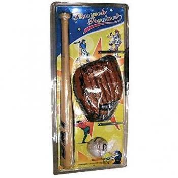 Set di Baseball in Legno per Giocatori