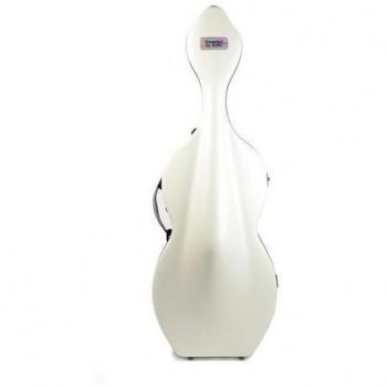 Estuche de violonchelo Bam Shamrock Hightech 1003XL con ruedas 4/4 Blanco