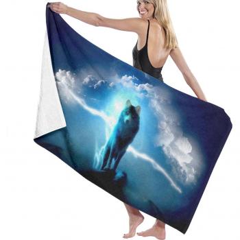 Harajuku Cool Wolf Luxury Bath Towel