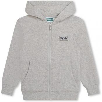 Kenzo KIDS Sweat-shirt à capuche zippé pour garçon 2A gris