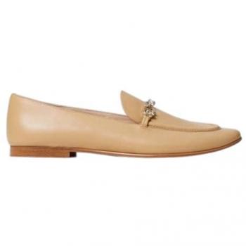 Twinset Scarpe Mocassin Camel Strass – 38