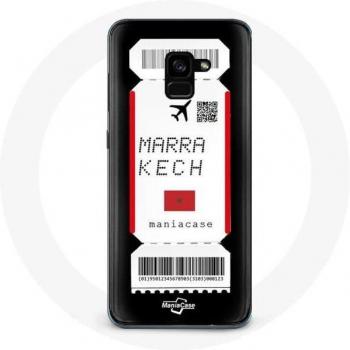 Samsung Galaxy A8 Plus Vliegticket Hoesje Marrakech