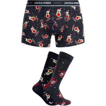 Boxer Uomo Jack & Jones Avocado Natalizio + Pacchetto Calzini (2 Paia)