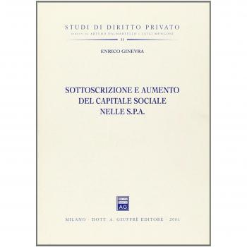 Sottoscrizione e aumento del capitale sociale nelle Spa