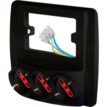 ROSI RS94133 Emilia Smart, Nero, 3 prese schuko
