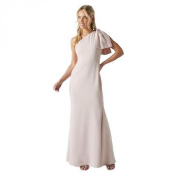 Coastal Charm Blush Bridesmaid Gown