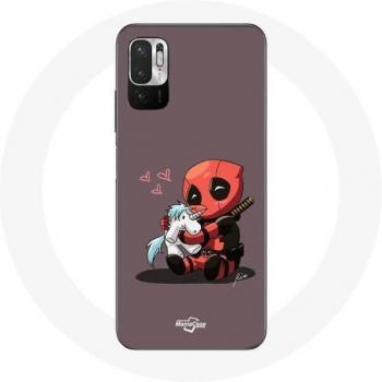 Involucro per Xiaomi Redmi Note 10T 5G DeadPool licorne