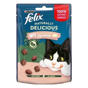 Crocante Gato Natural Salmão/Espinafre 50g – Felix