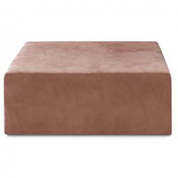 Pouf XL Soren en Velours Rose Antique