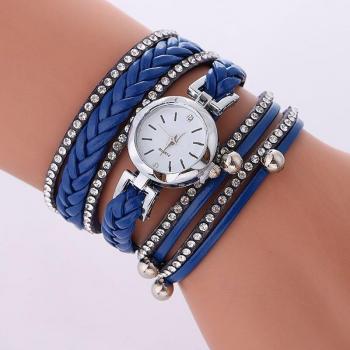 Reloj de Mujer con Decoración de Cuerda y Diamante