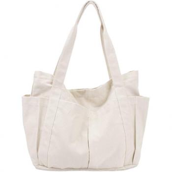 Zippered Multi‑Pocket Canvas Bag – Umetoo
