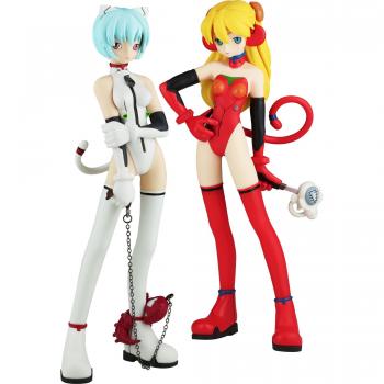 Édition spéciale Grimrock : Statuette 17 cm d’Ayanami Rei & Asuka Langley (Neon Genesis)