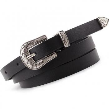 Cinturón de Cuero Vintage para Mujer