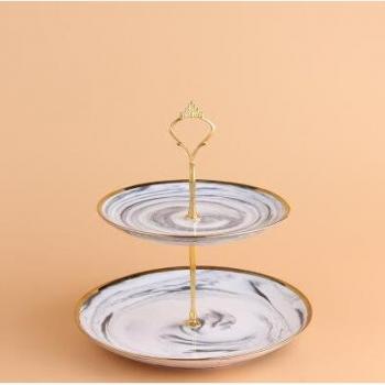 Europe Gold Inlay Bone China Candy Dish