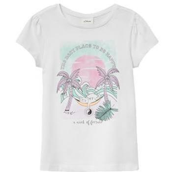 Weißes Glitzer-Baby T-Shirt