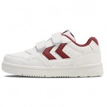 Hummel Camden Children’s Sneaker – White and Red Dual‑Tone