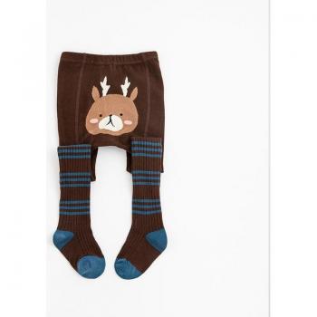 Bébé coton tricoté à motifs d’animaux – Collants saisonnières