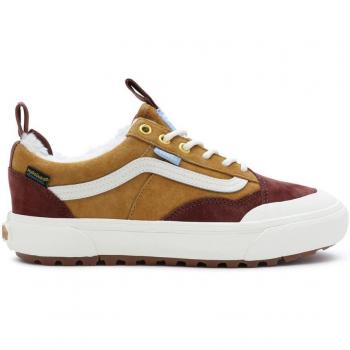 Vans Beige Leather Sneakers for Women