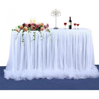 Jupe de Table Tulle Élégante 6 Pieds