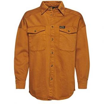 Camicia Overshirt Denim Marrone Caramello Superdry S