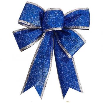 Gran Arco Decorativo Azul para Árbol de Navidad