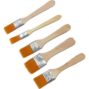 Kit de Pinceaux Artisanat 100 Pcs – Cheveux Planches et Manche en Bois