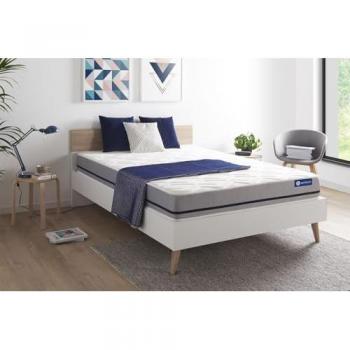 ActiFirme Soft 133x182 cm – Cama de 20 cm con látex y espuma viscoelástica, 3 zonas de soporte