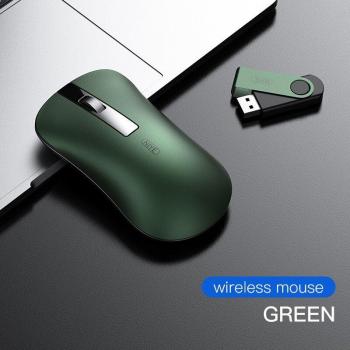 Stille Bluetooth-Maus mit wiederaufladbarer Batterie, 2,4 GHz USB-Optik – perfekt für MacBook, Laptop und Windows-PC