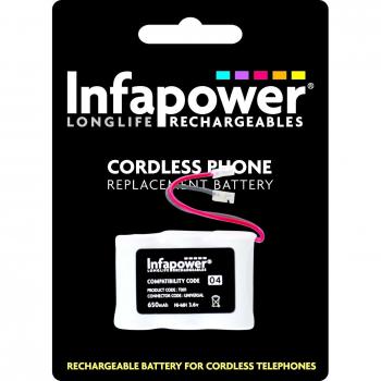 Infapower 1/2 AA Ni-MH Rechargeable Battery for Cordless Phones