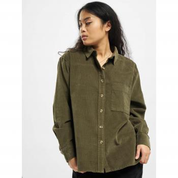 URBAN CLASSICS Langarmhemd Damen Corduroy Oversized Hemd (1-tlg)